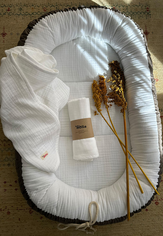 White Muslin Baby Set