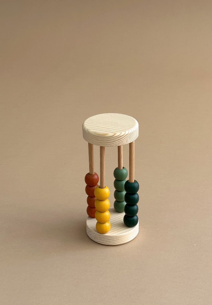 Green Wooden Abacus - Numërator Druri