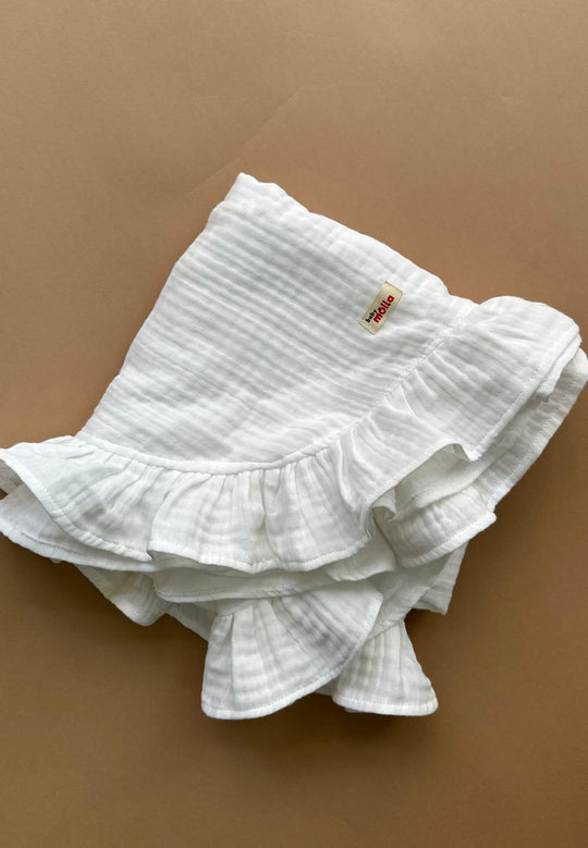 Frill Muslin Blanket -  115x115cm