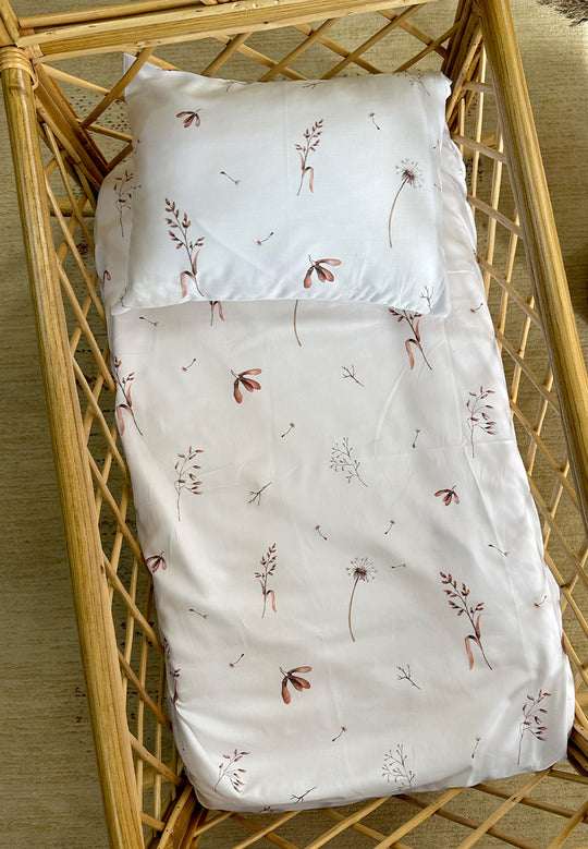 Spring Crib sheet + pillow case