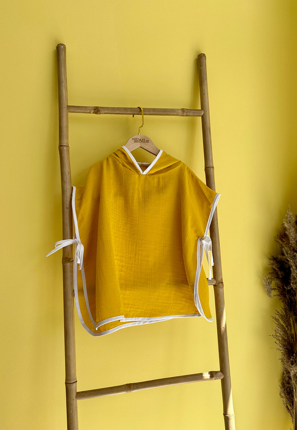 Mustard Muslin Poncho