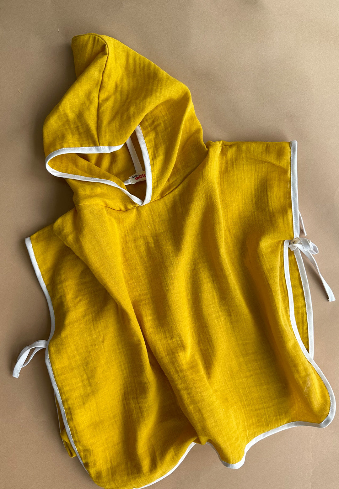 Mustard Muslin Poncho