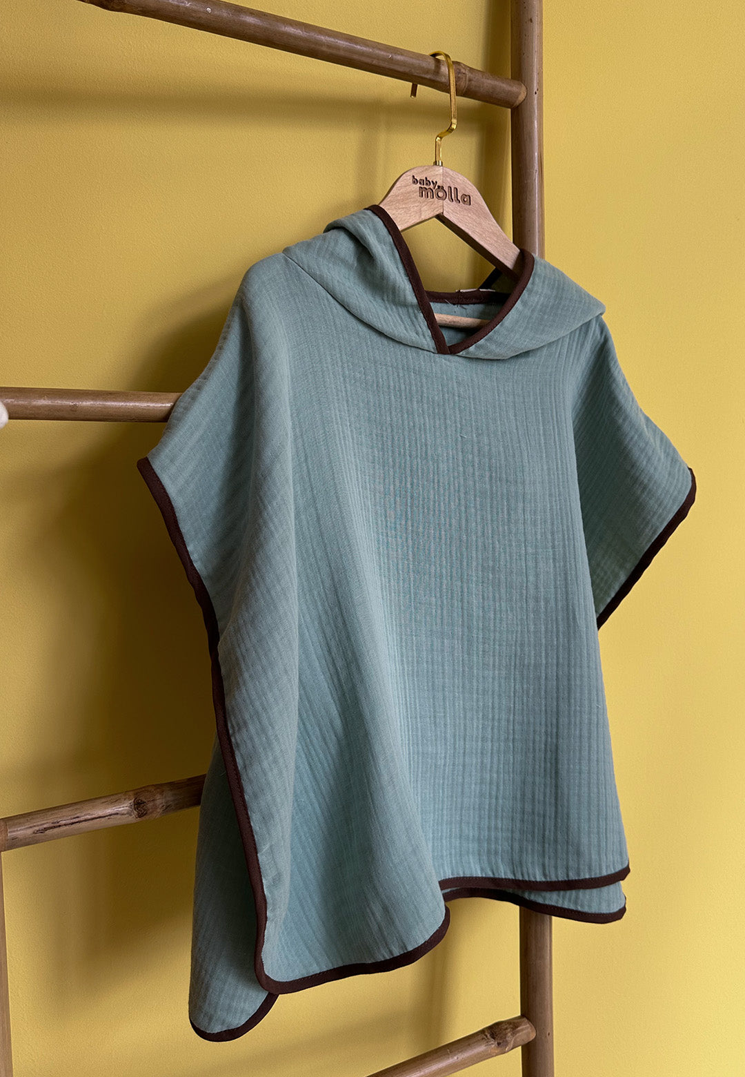 Light Green Muslin Poncho