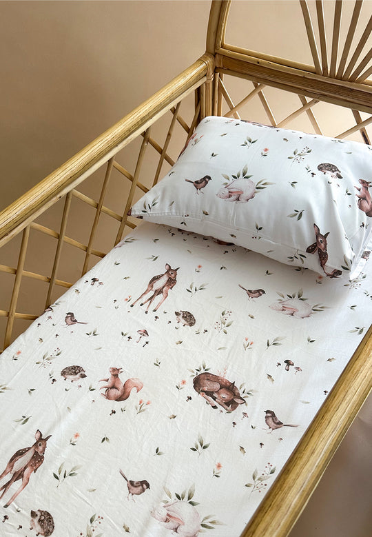 Forest Crib sheet + pillow case