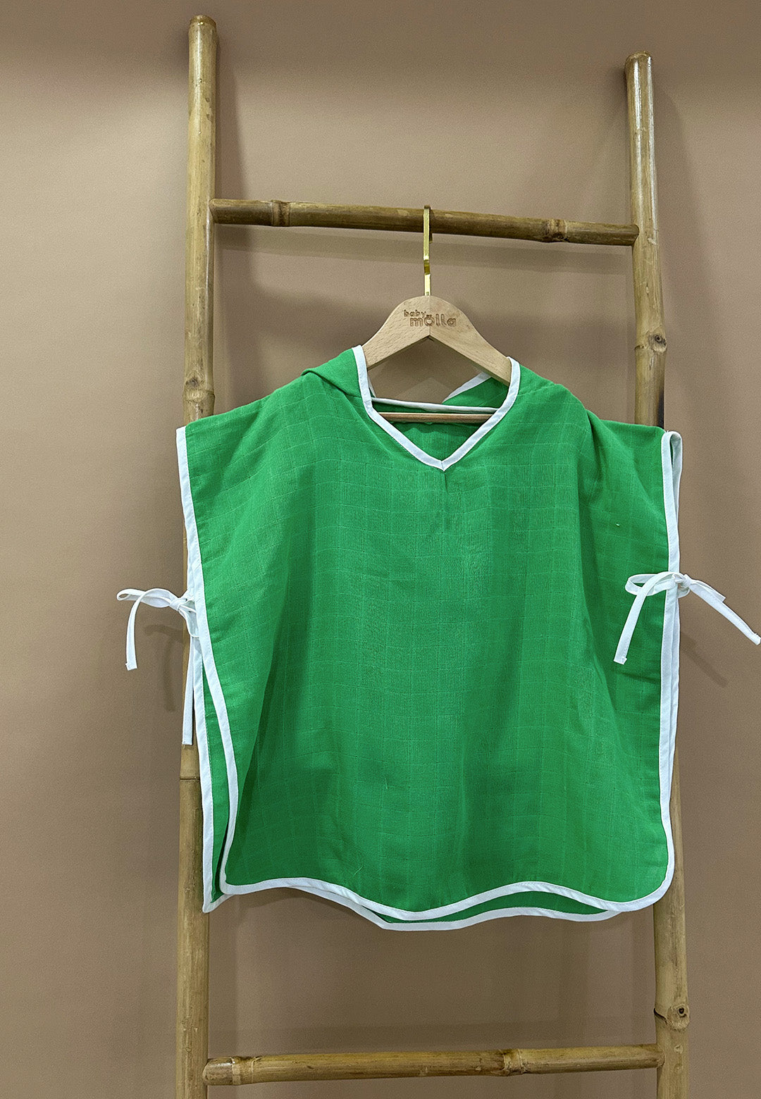 Green Muslin Poncho