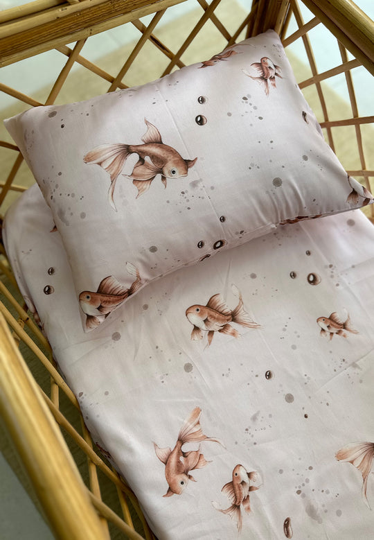 Fish Crib sheet + pillow case