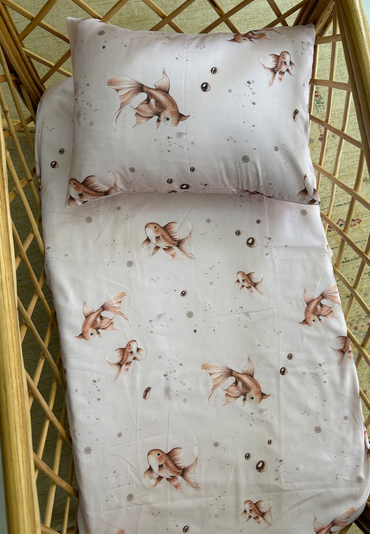 Fish Crib sheet + pillow case