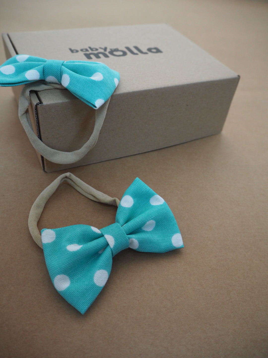 Blue Dotted Headband