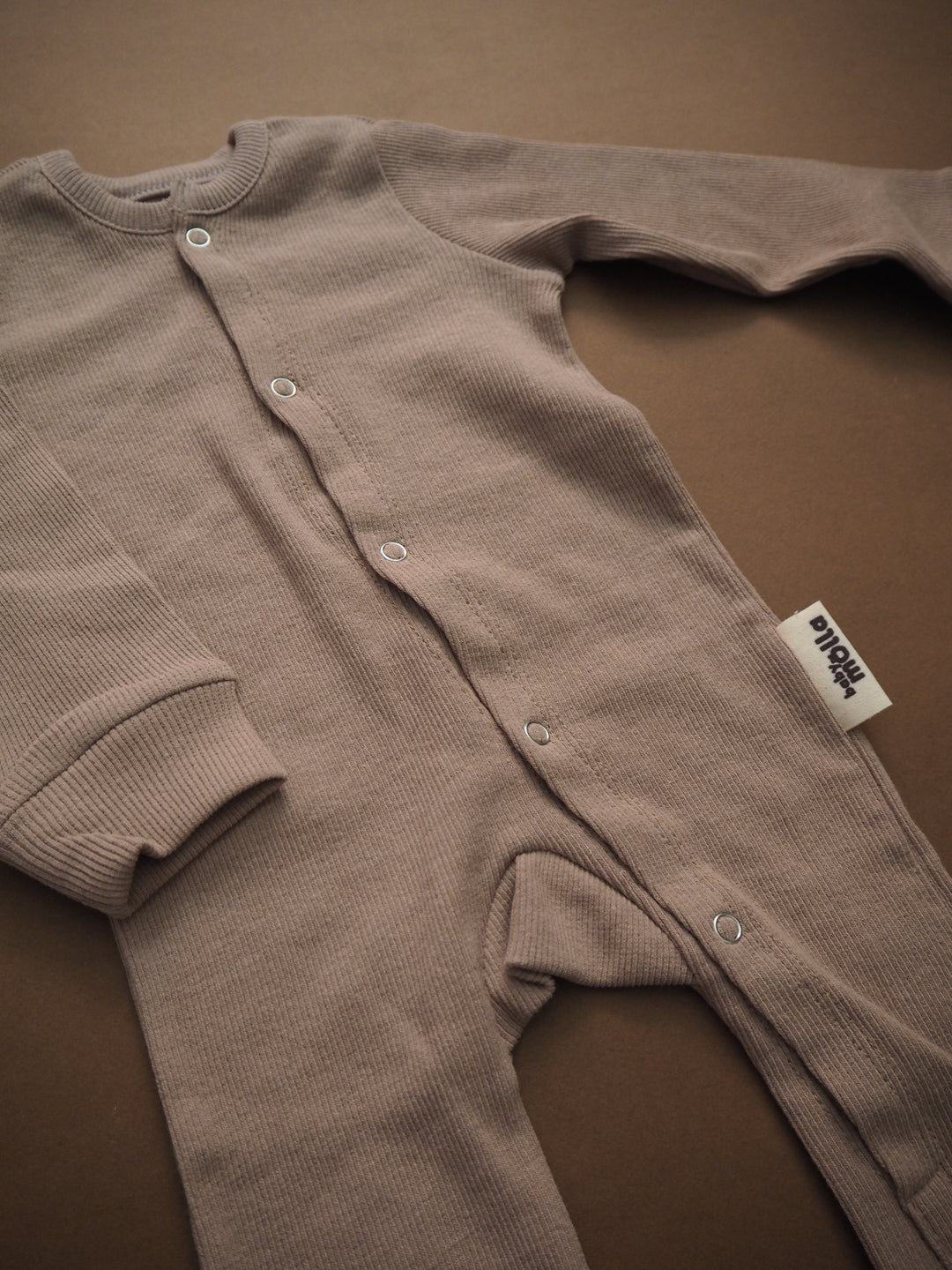 Ribbed Taupe Overall