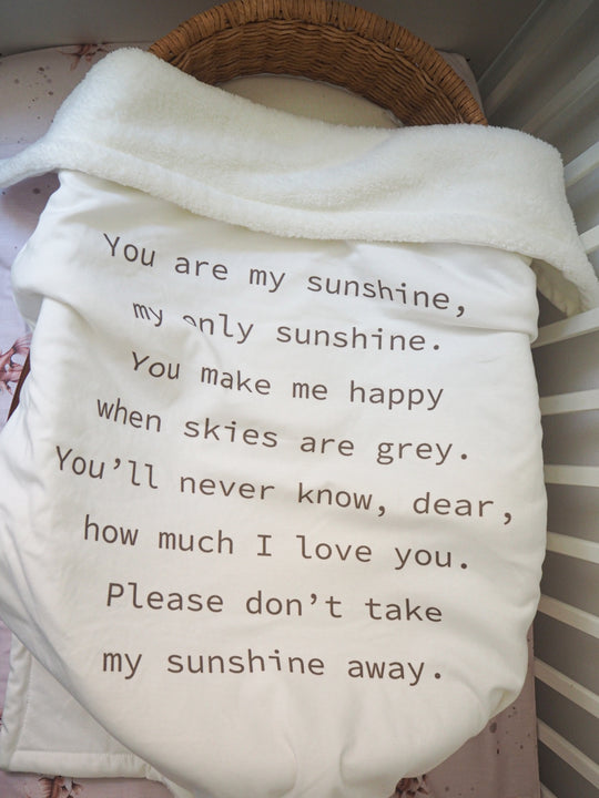 My Sunshine Plush Blanket 2in1