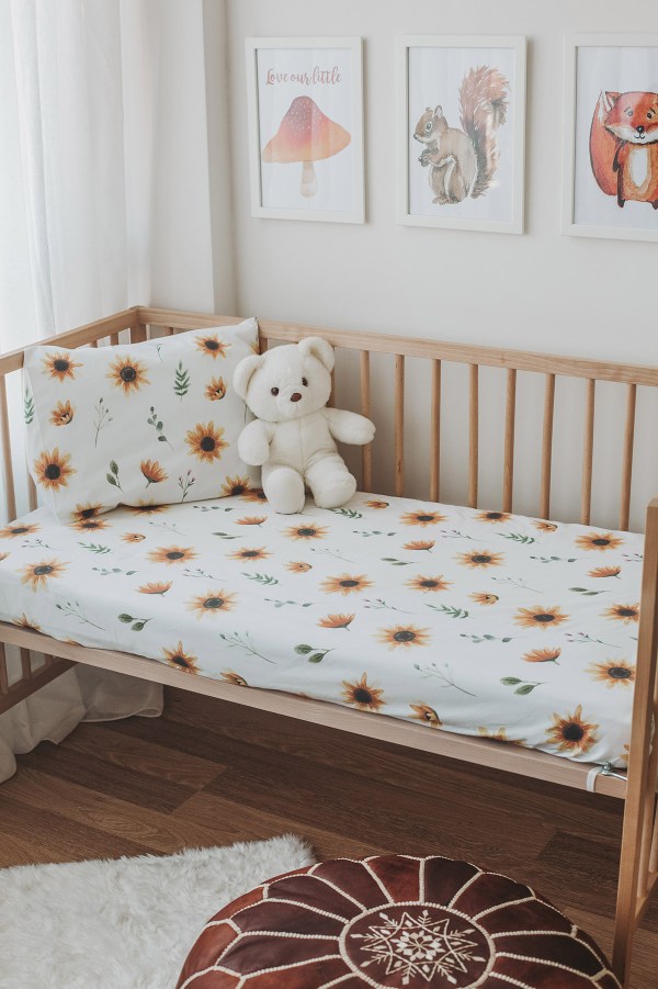 Sunflower Crib sheet + pillow case